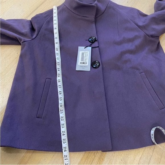 Cinzia Rocca lavender wool cashmere blend swing coat - Picture 15 of 16